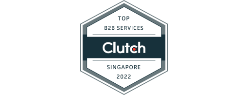 Clutch Top B2B Services Singapore 2022 Award badge